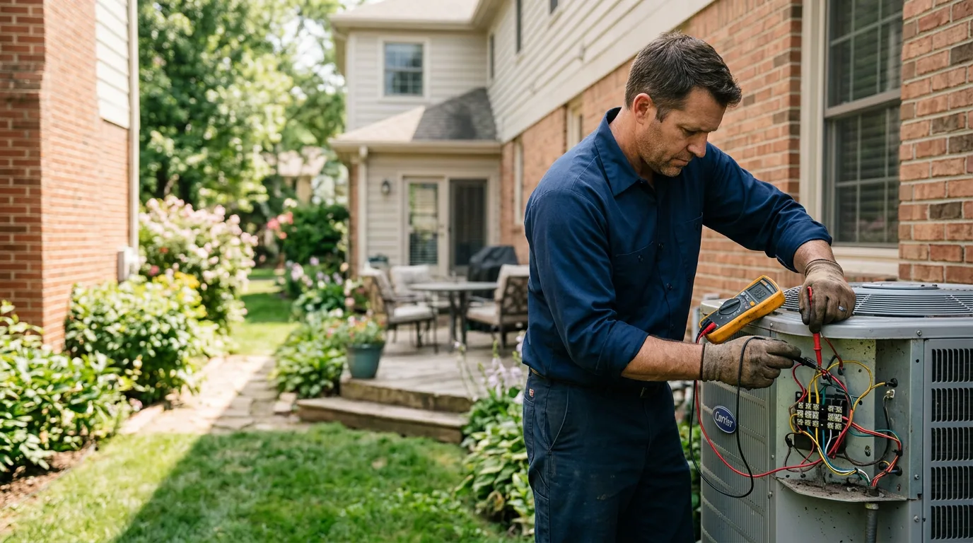 HVAC technician working near Dayton, MD